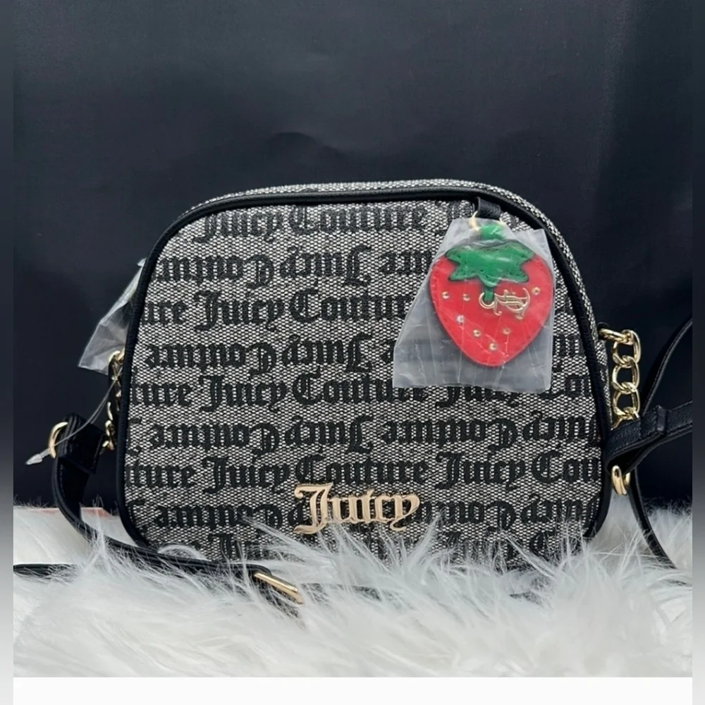 🖤▪️Juicy Couture▪️ Black beige/ Liquourice Freshly  picked camera bag